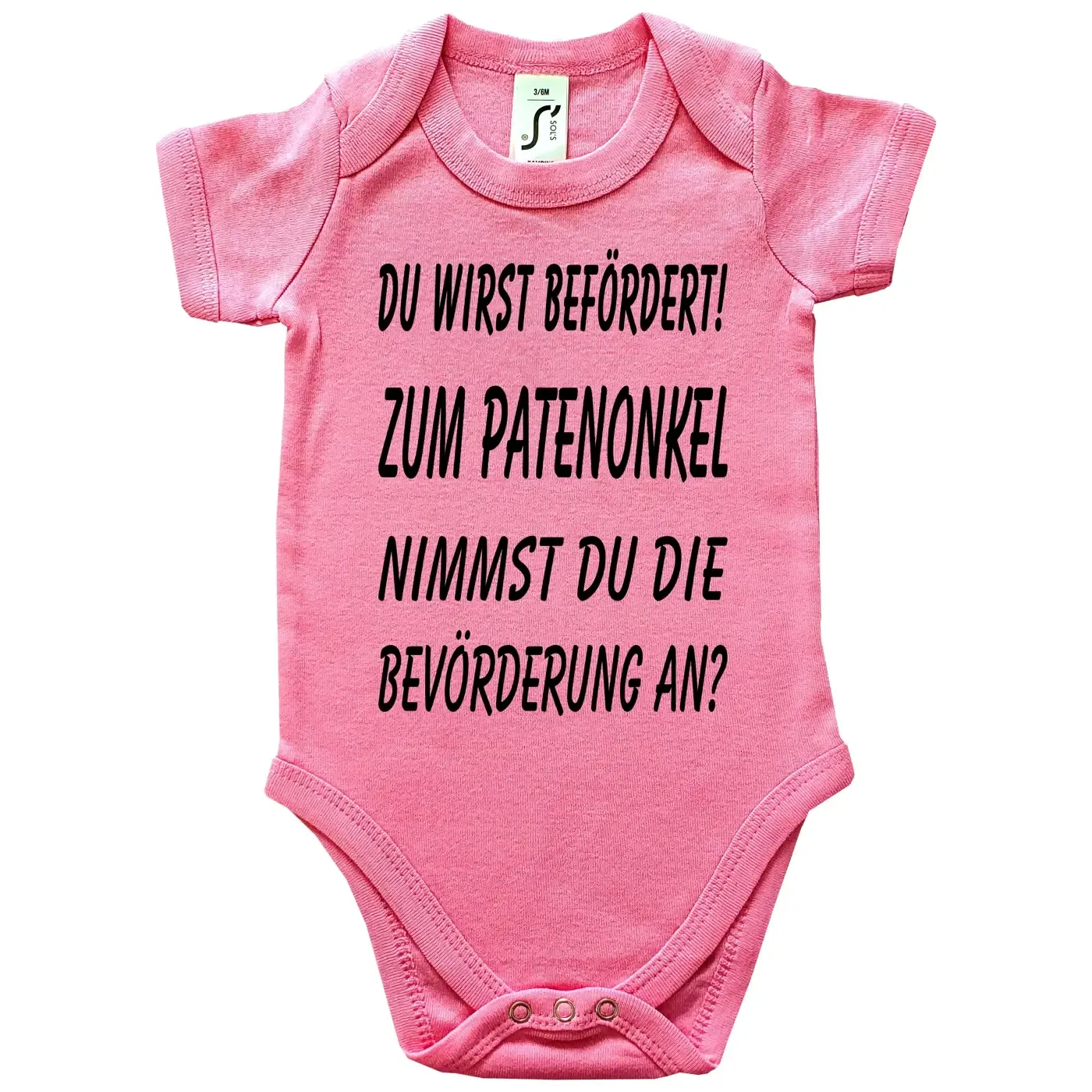 Baby-Body mit Druck Taufpaten werden