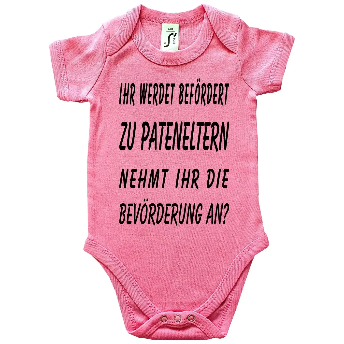 Baby-Body mit Druck Patenonkel werden