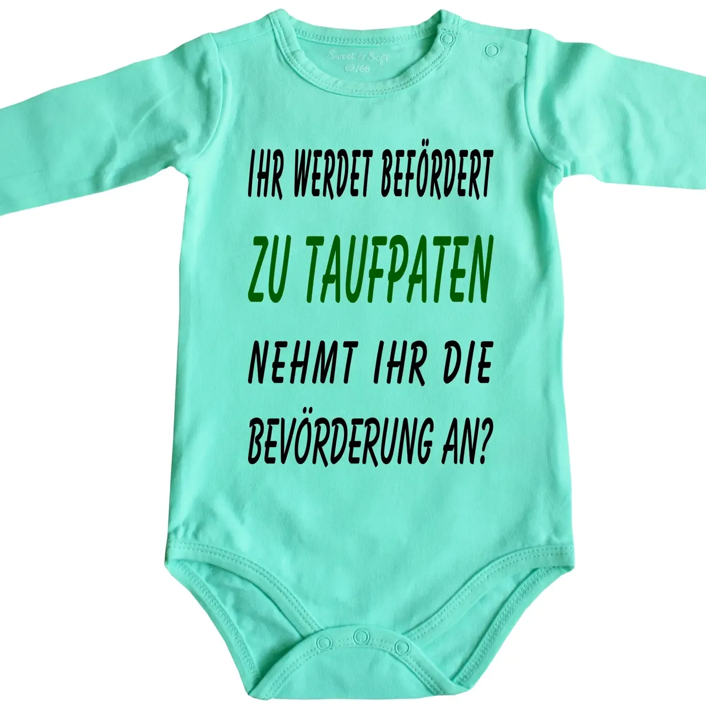 Baby-Body mit Druck Taufpaten