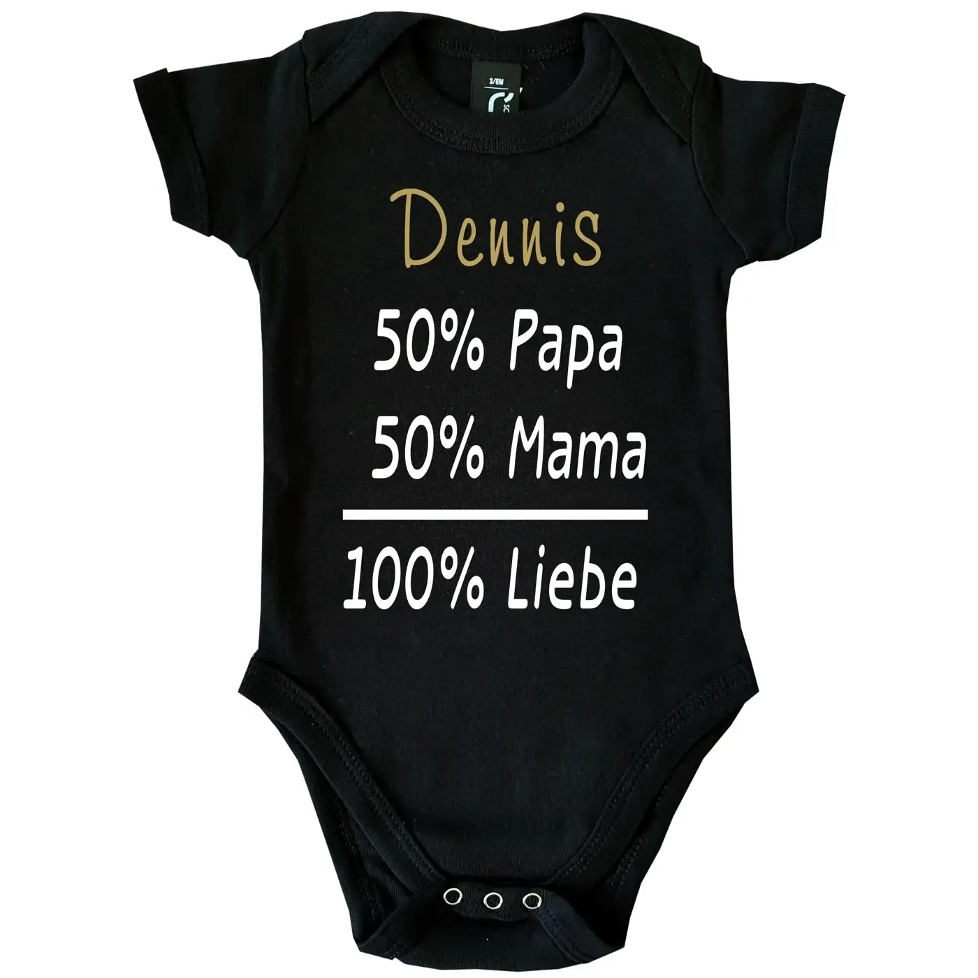 Baby-Body mit Druck personalisiert
