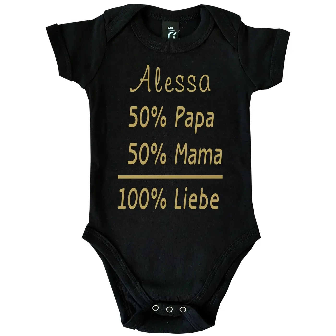 Baby-Body mit Druck Mama und Papa