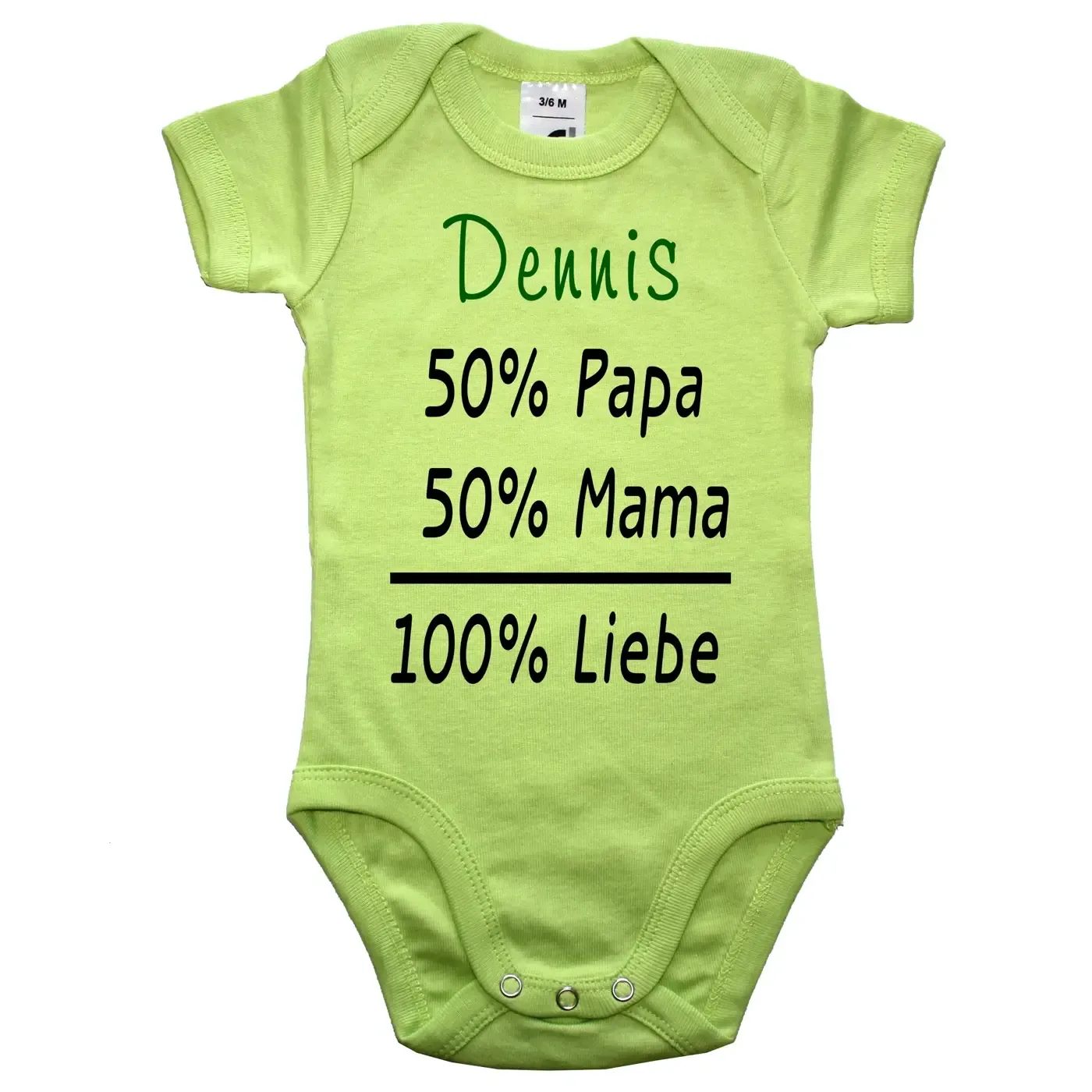 Baby-Body mit Druck personalisiert