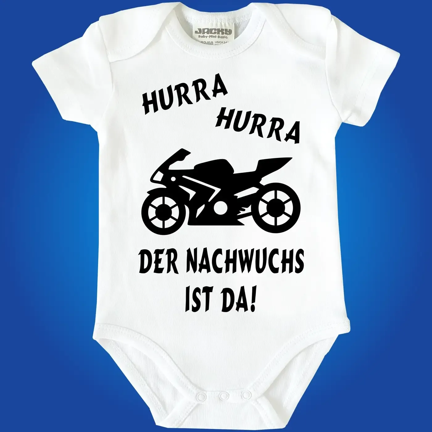 Babybody mit Motorrad Biker