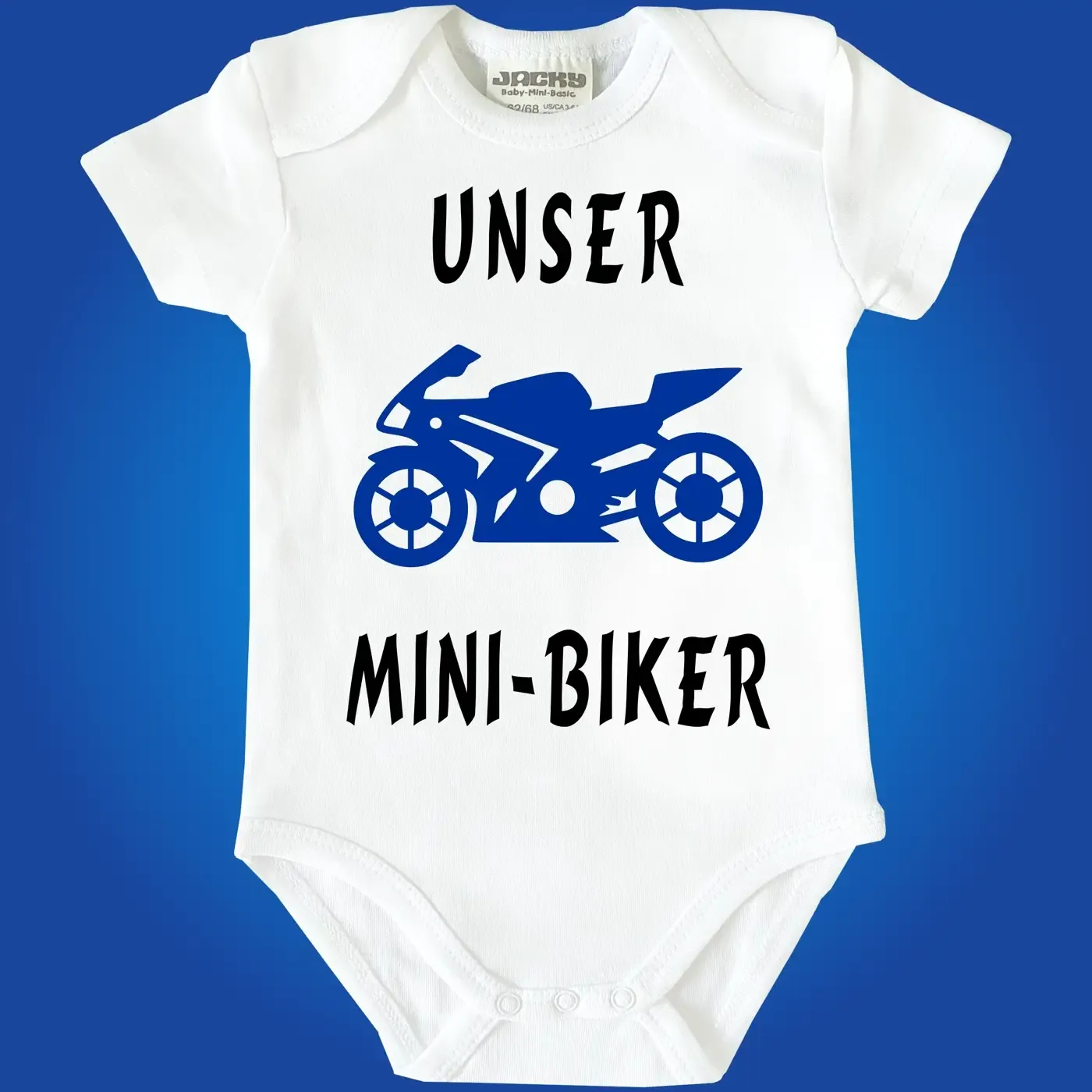 Baby Bodie mit Motorrad Biker