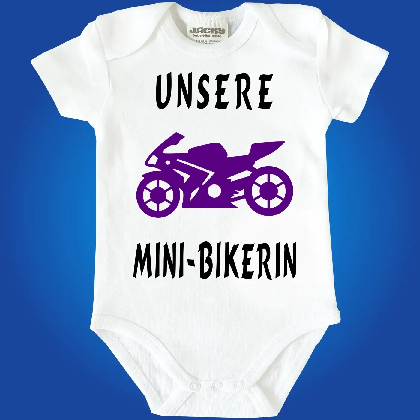 Einteiler mit Motorrad Biker