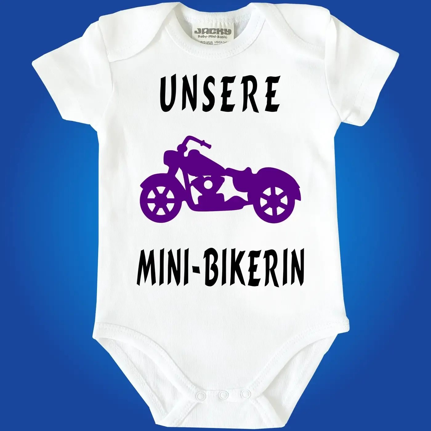 Baby-Body mit Motorrad Biker