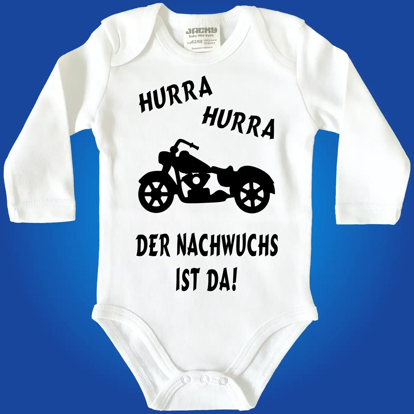 Baby Bodysuit with motorcycle biker