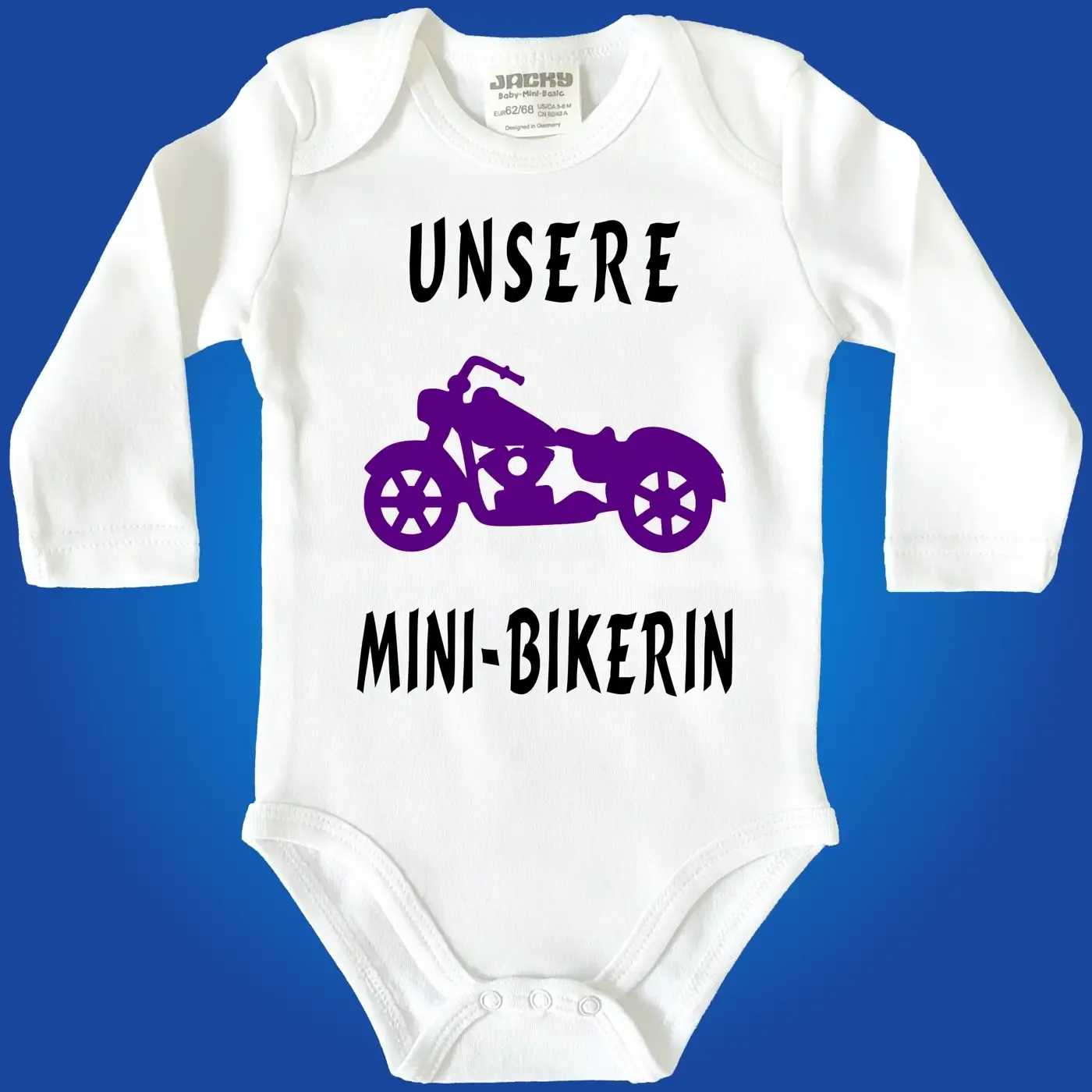 Baby-Body mit Motorrad Biker