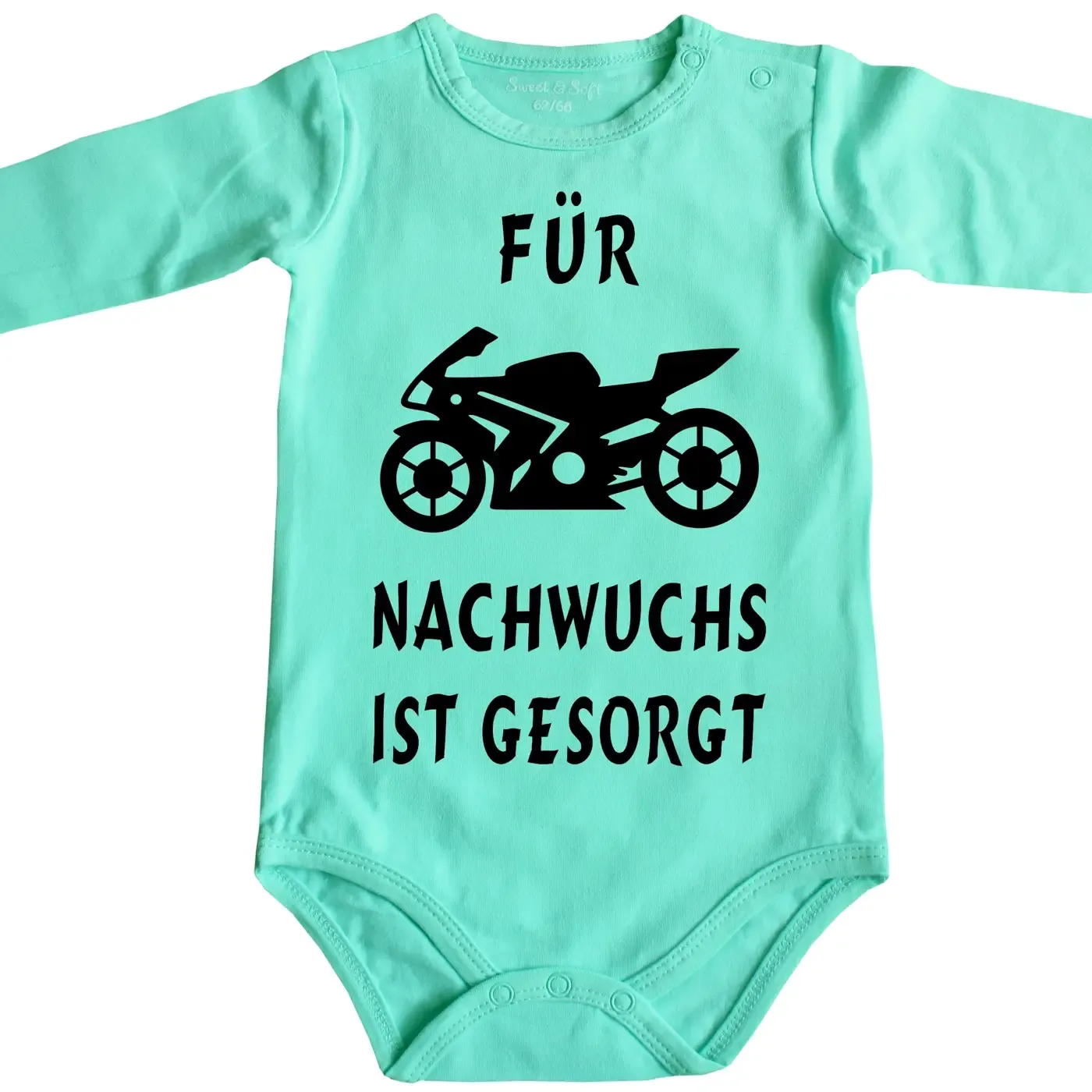 Baby Bodysuit Biker mit Motorrad