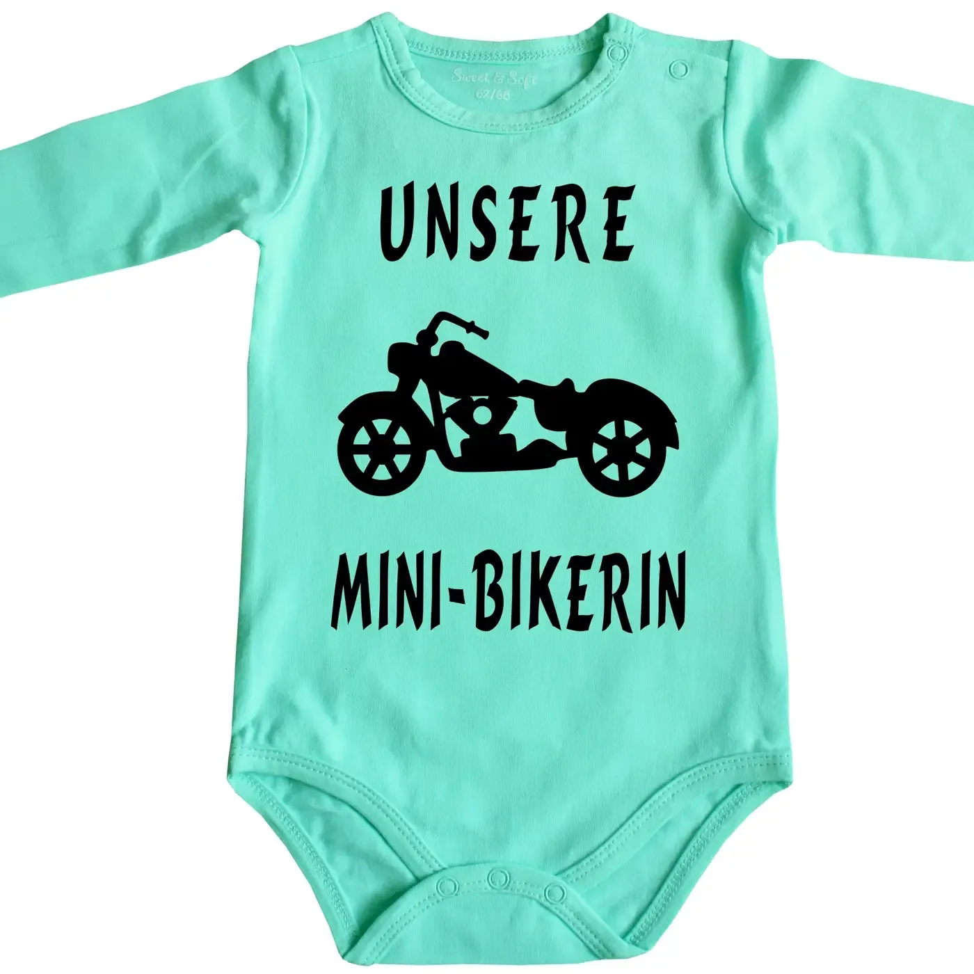Einteiler Biker mit Motorrad