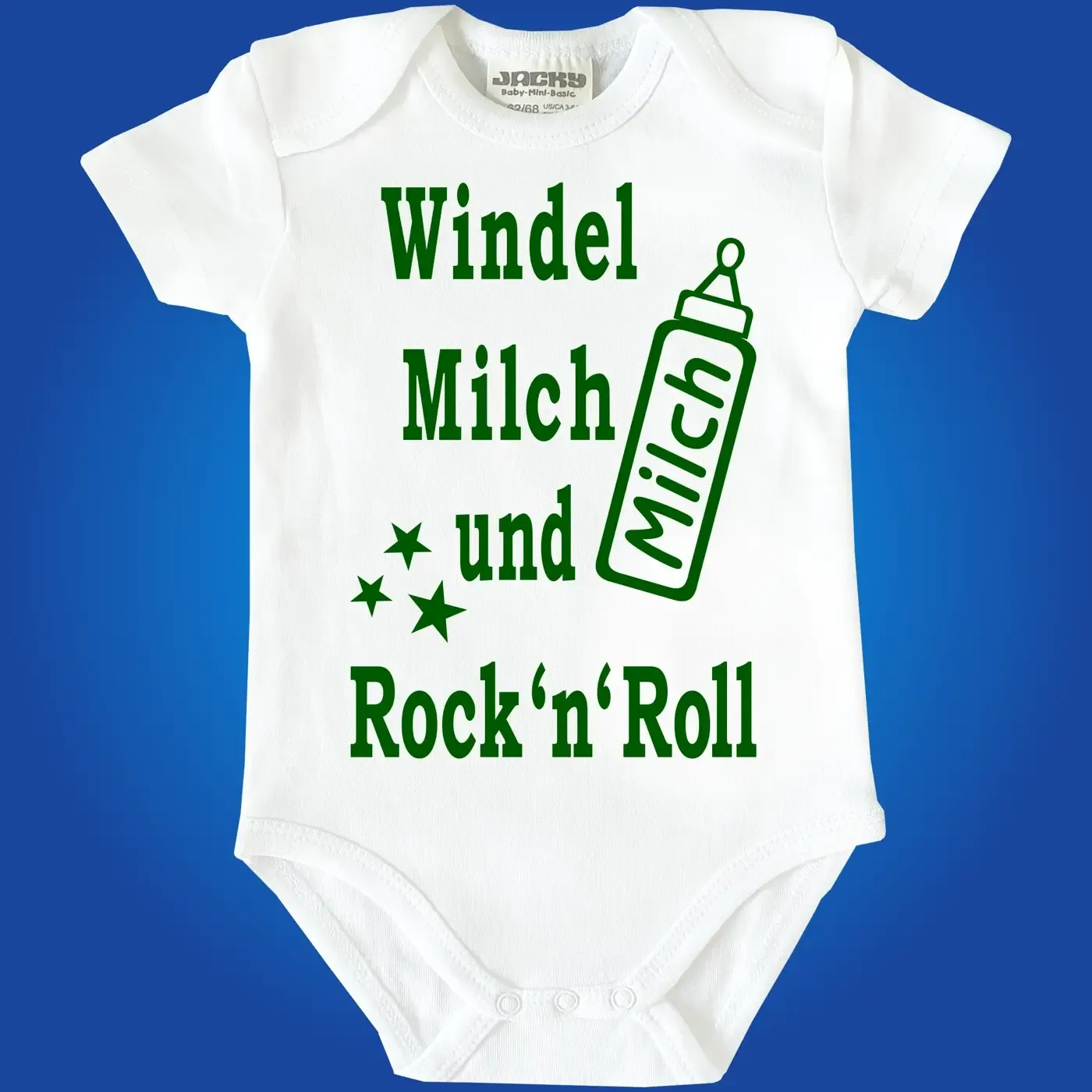 Babybody mit Aufdruck Rock 'n' Roll