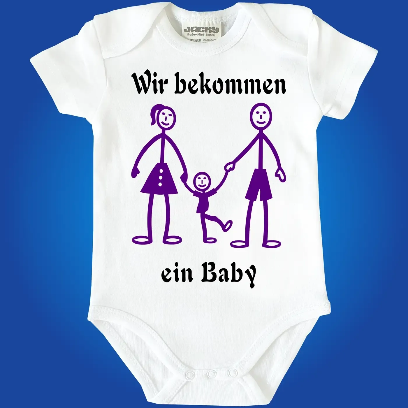Baby-Body mit Druck Familienzuwachs