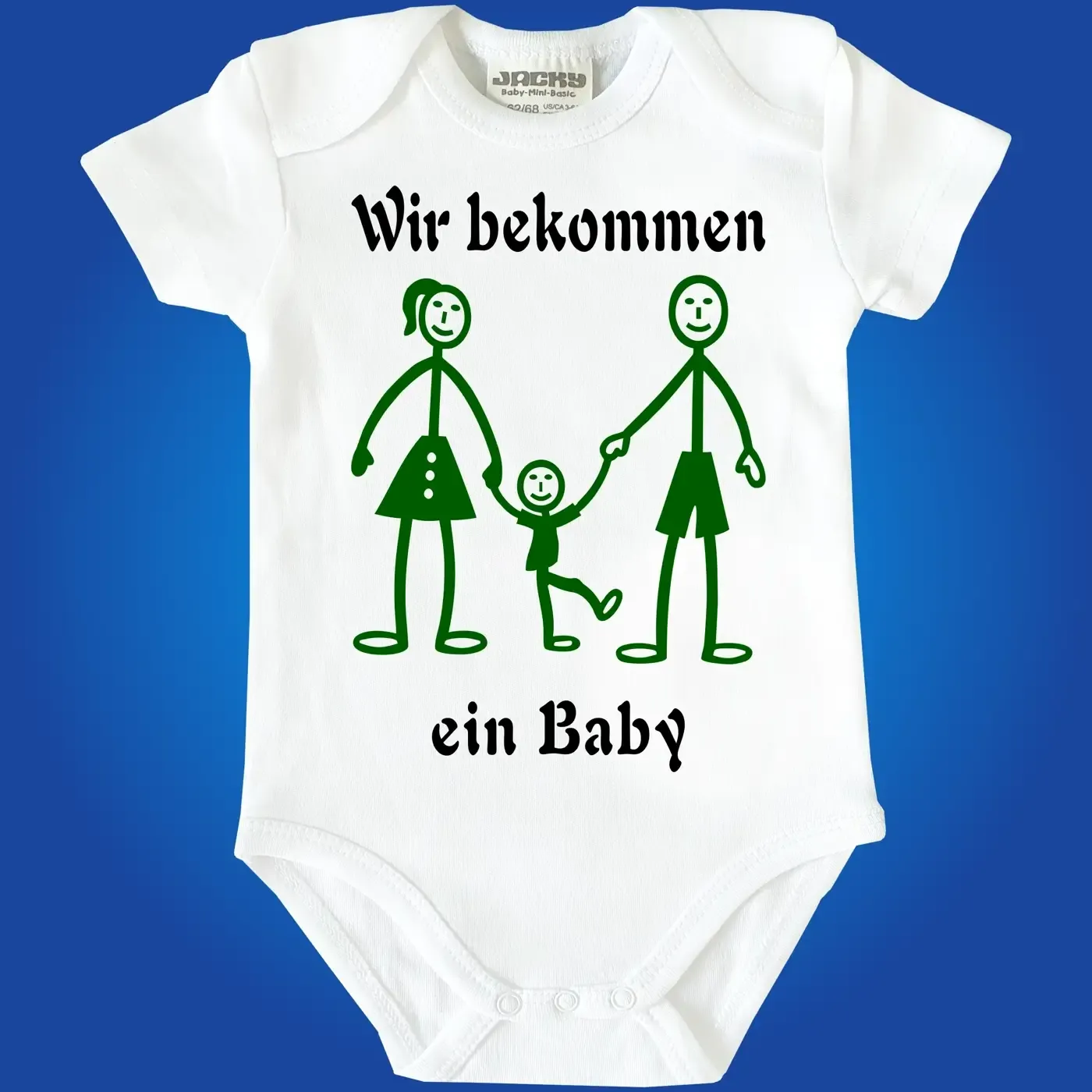 Baby-Body mit Druck Familienzuwachs