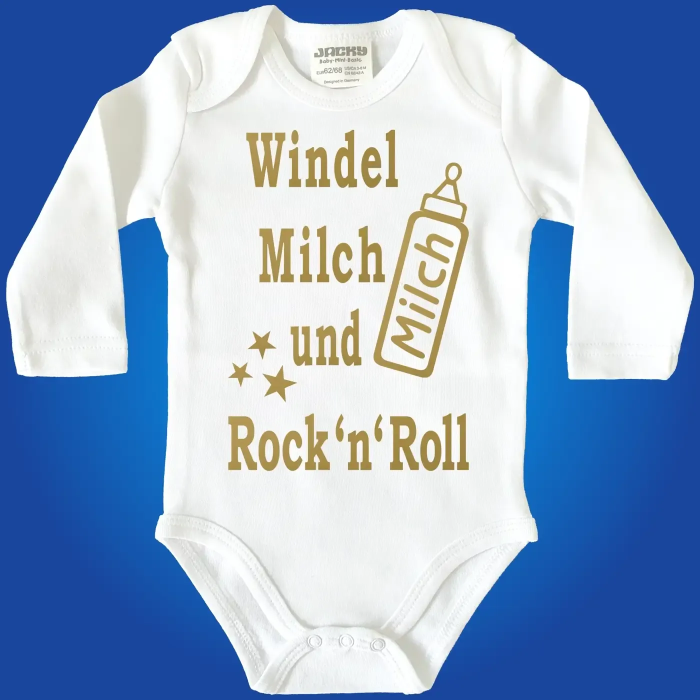 Babybody mit Aufdruck Rock and Roll