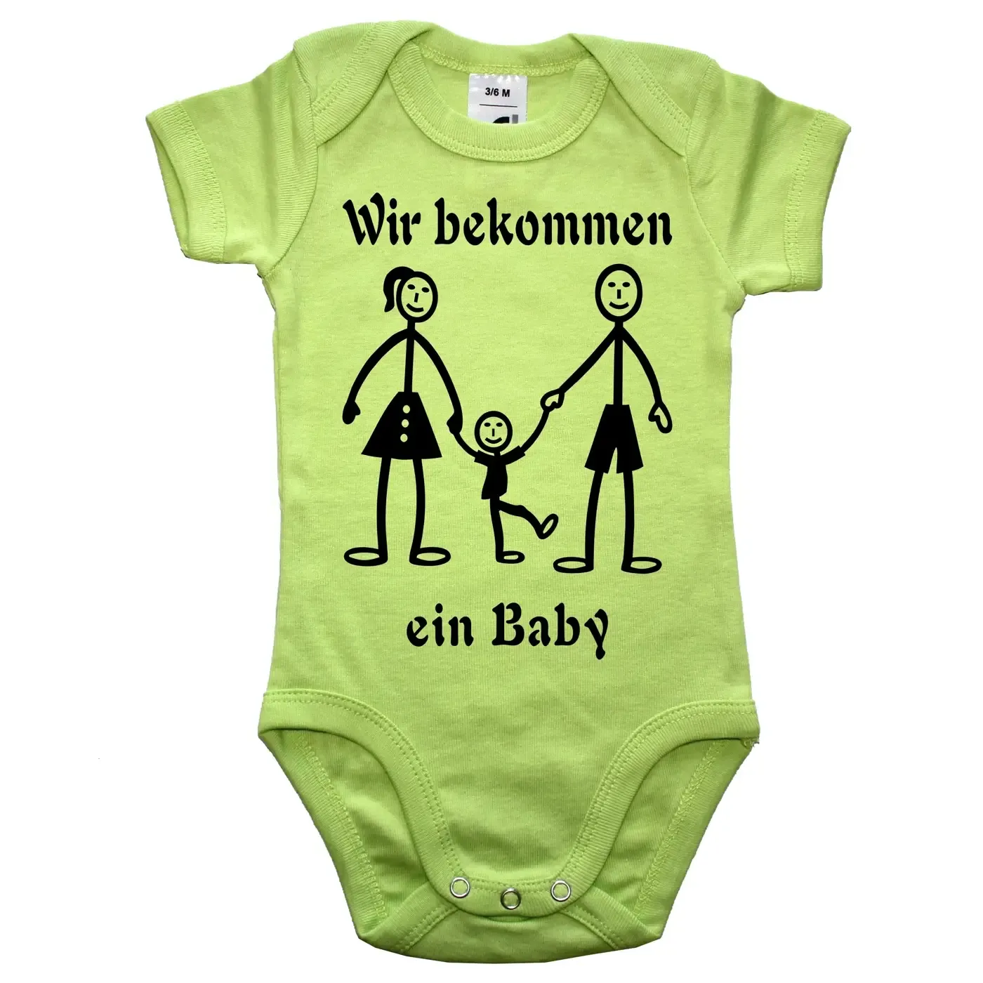 Babybody mit Druck Schwanger