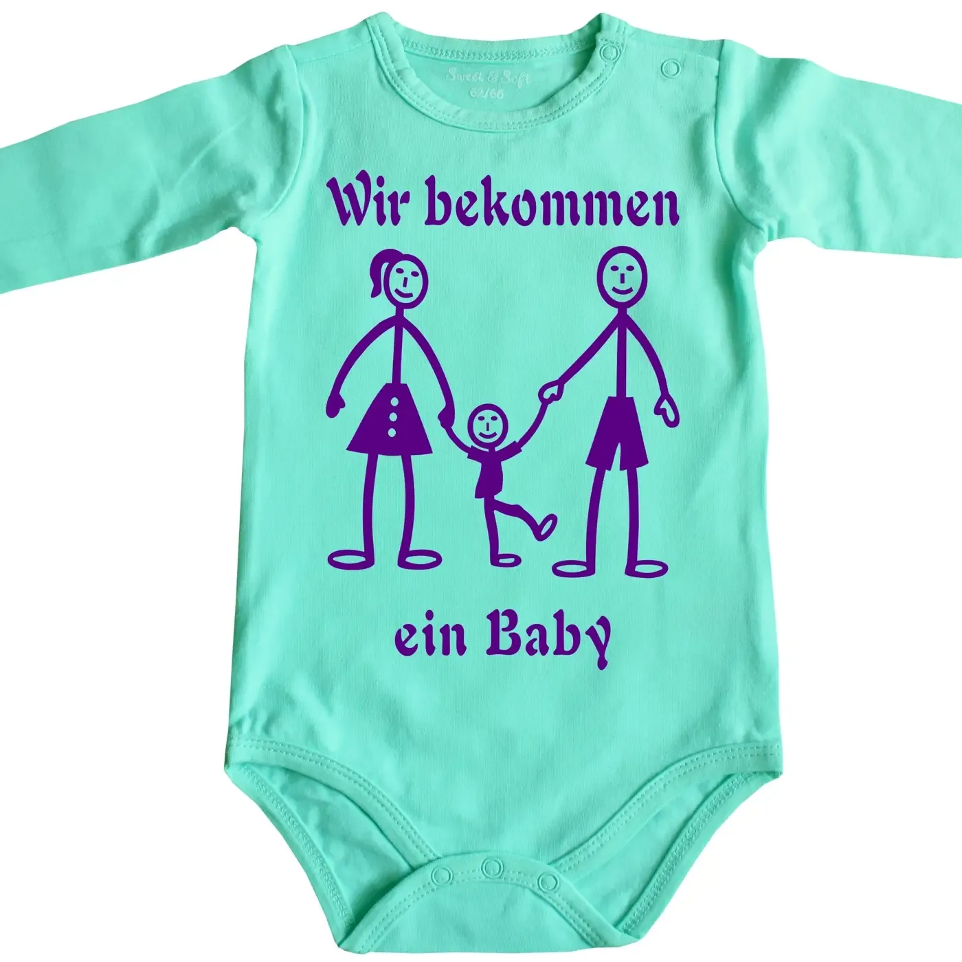 Baby-Body mit Aufdruck Familienzuwachs