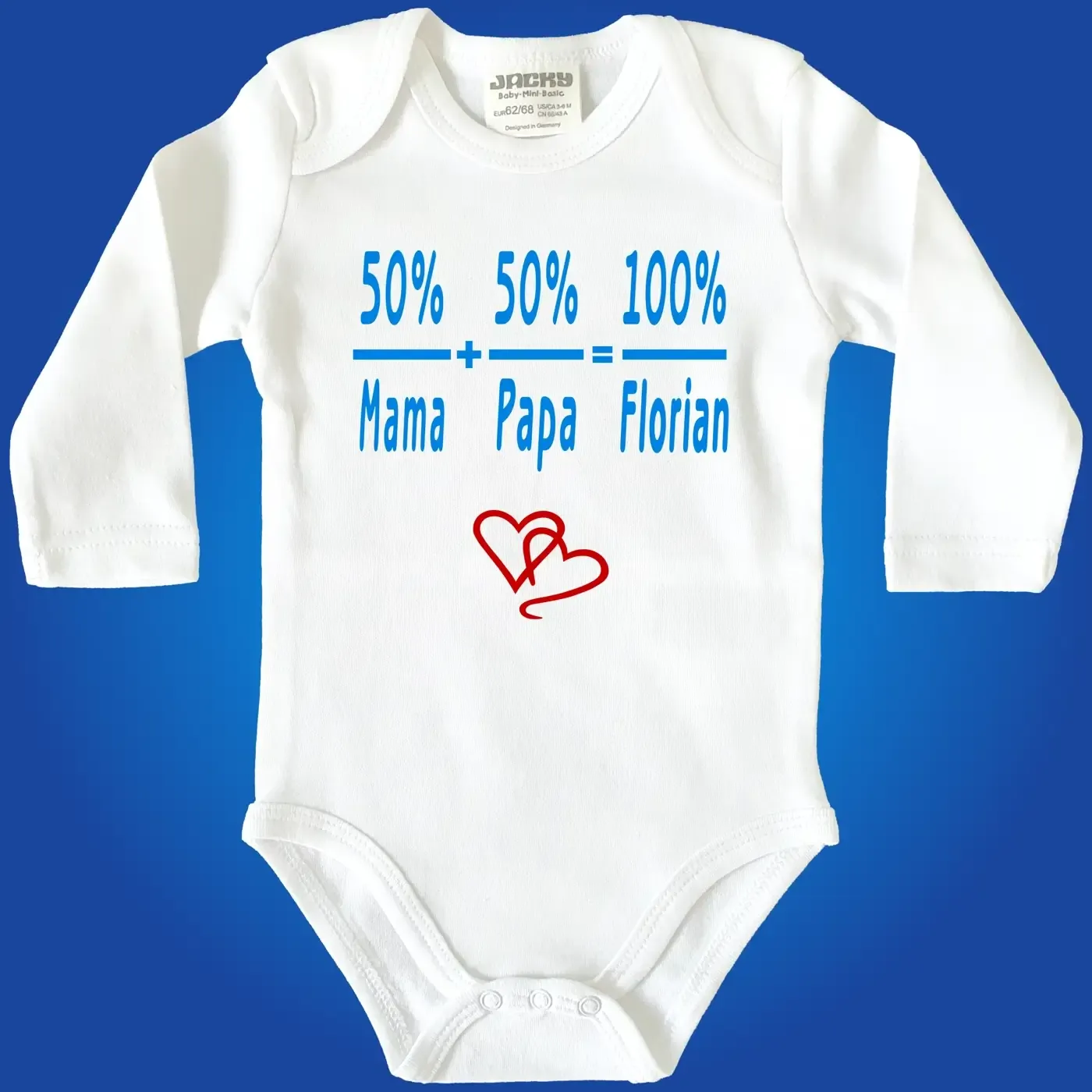 Baby-Body mit Druck Mama und Papa