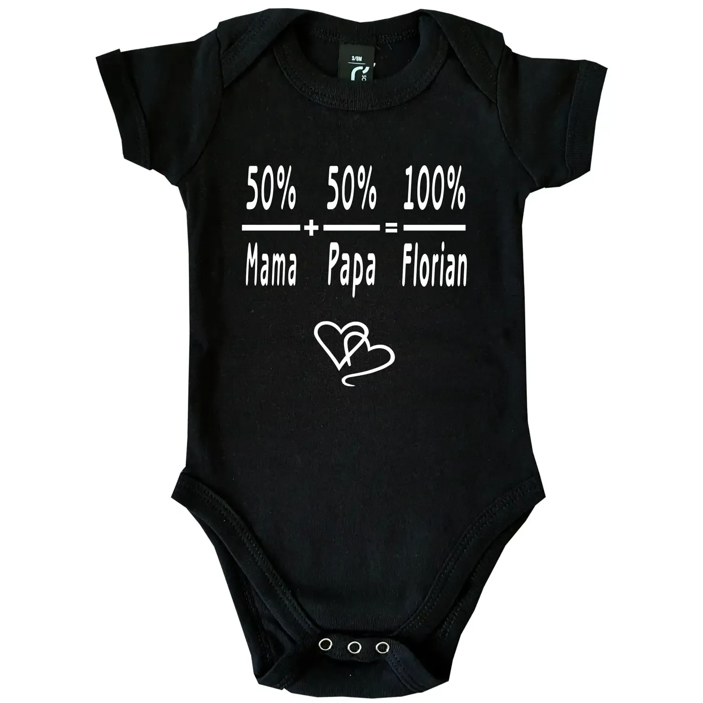 Baby-Body mit Druck personalisiert