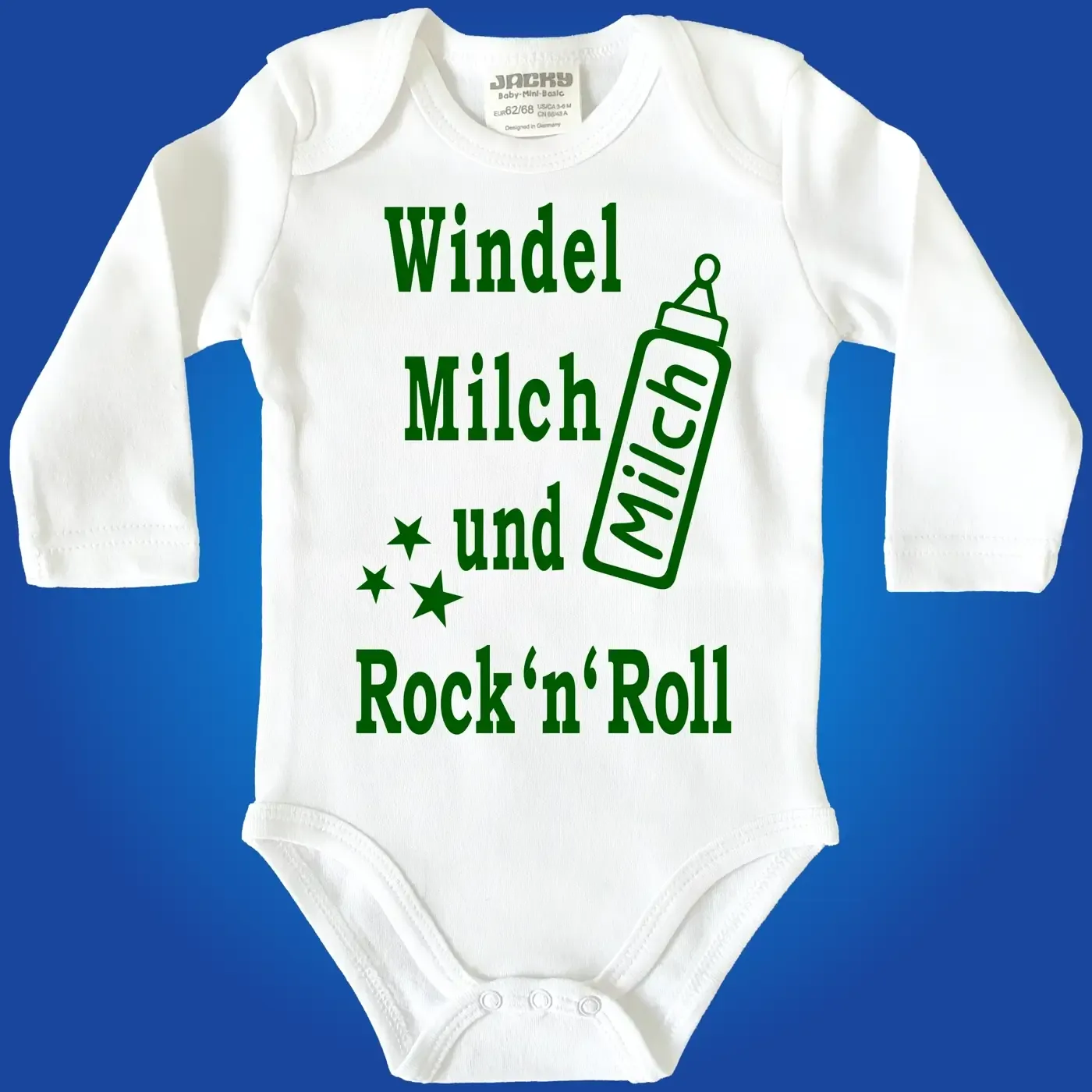 Babybody mit Aufdruck Rock 'n' Roll