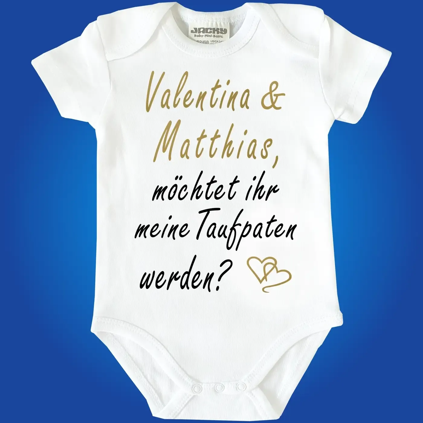 Baby-Body mit Aufdruck Taufpaten