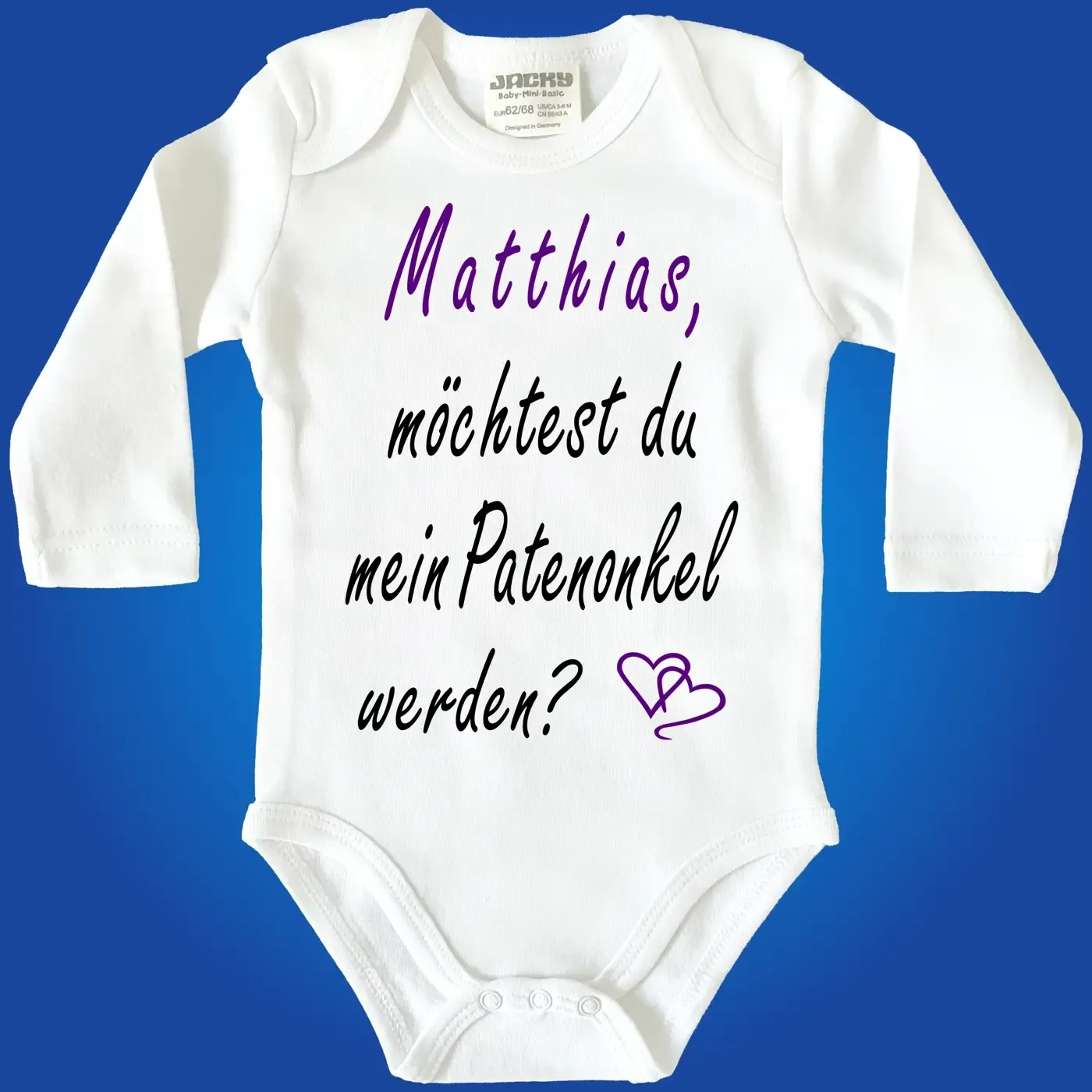 Einteiler mit Aufdruck Patenonkel