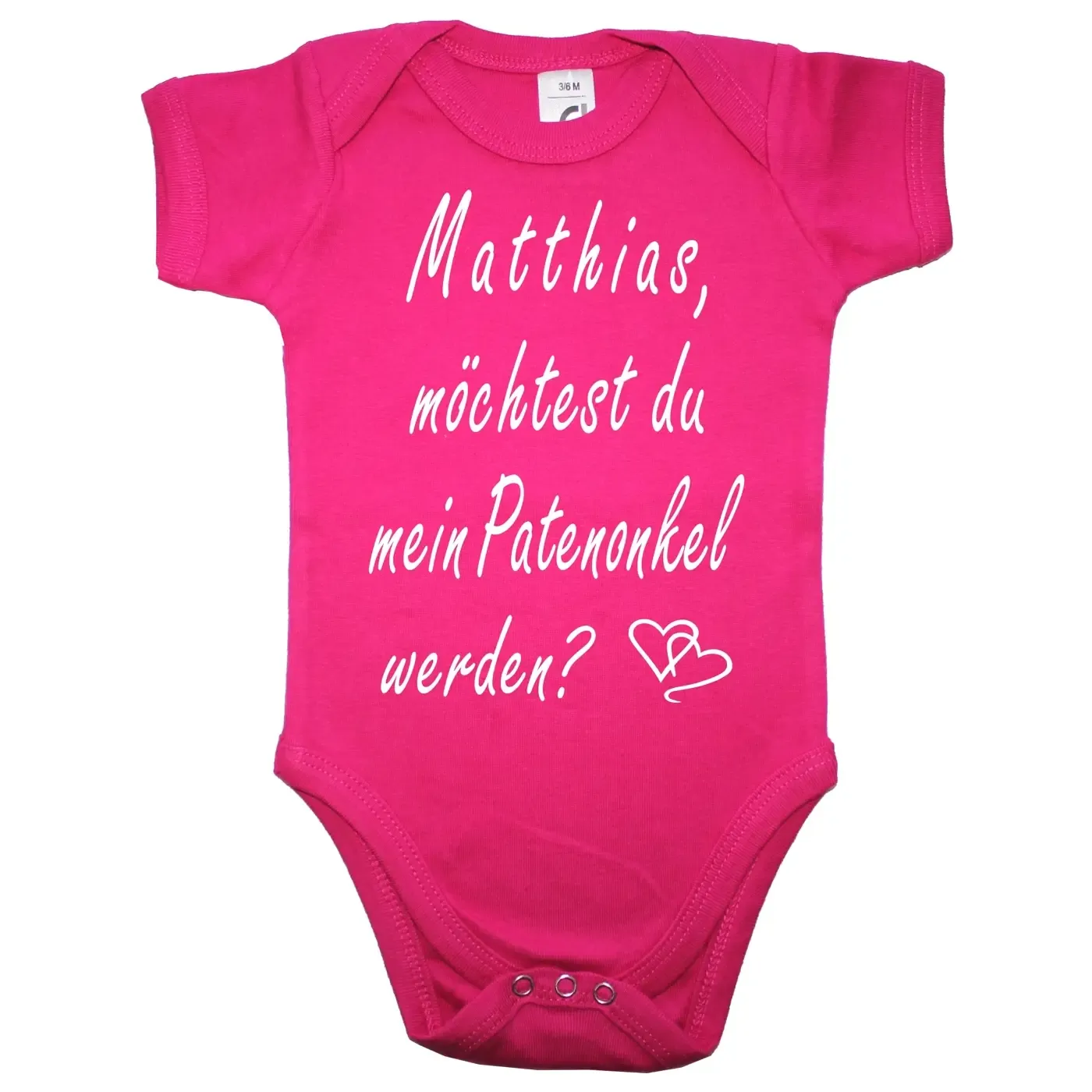 Einteiler mit Aufdruck Pateneltern