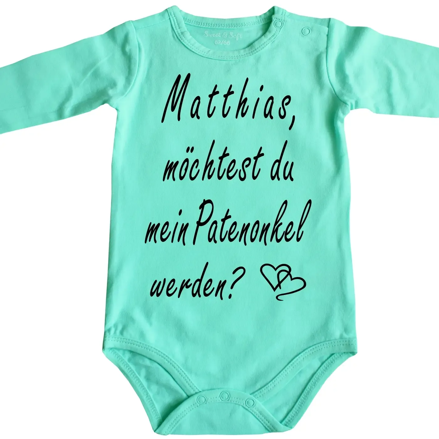 Baby bodysuit with godfather print