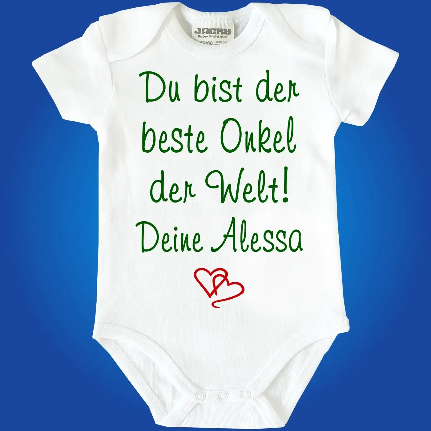 Baby-Body mit Aufdruck Bester Onkel der Welt