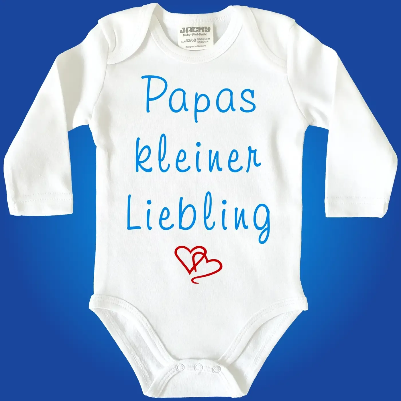 Strampler mit Aufdruck unser kleiner Liebling