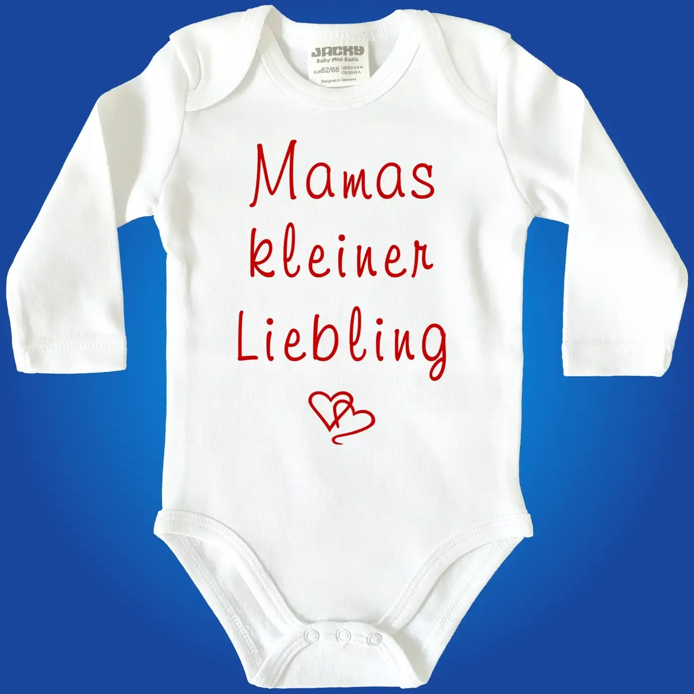 Baby‑Body „Tantes kleiner Liebling“ mit Herzsymbolen