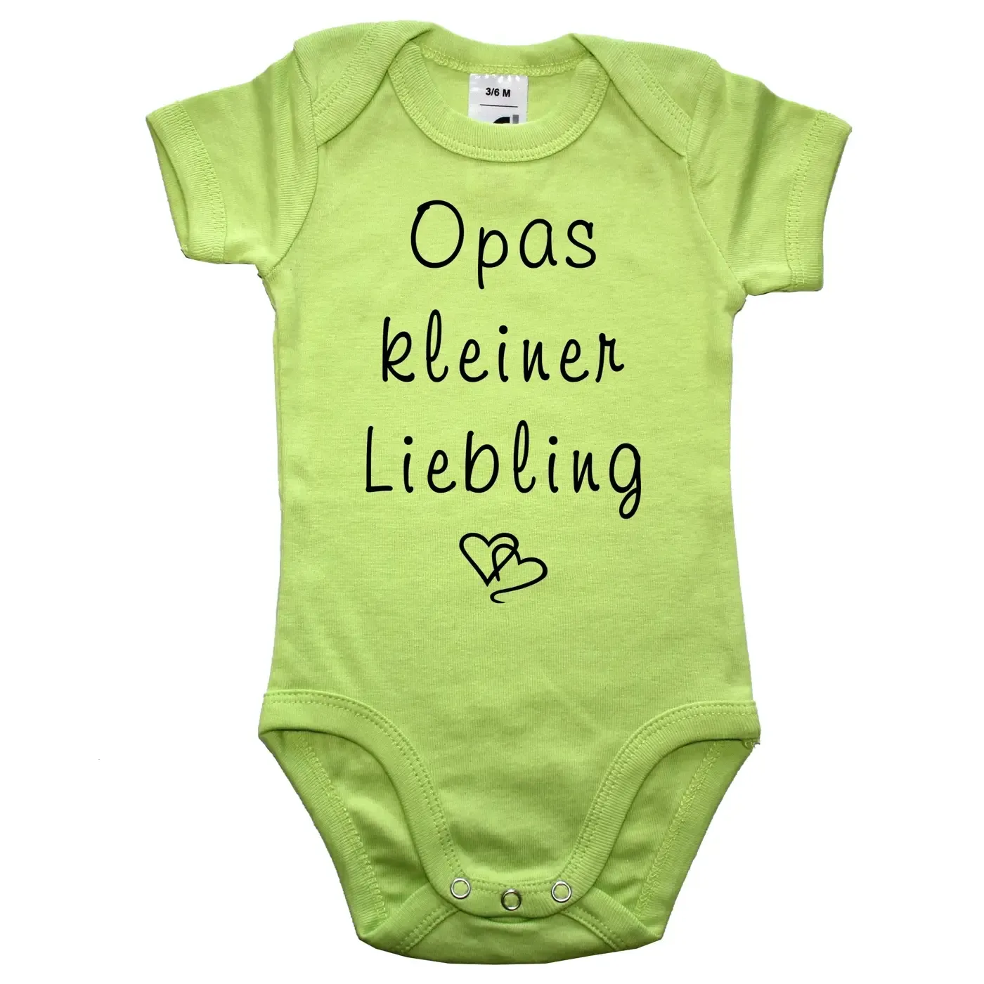 Babybody „Opas kleiner Liebling“ mit süßem Herzdesign
