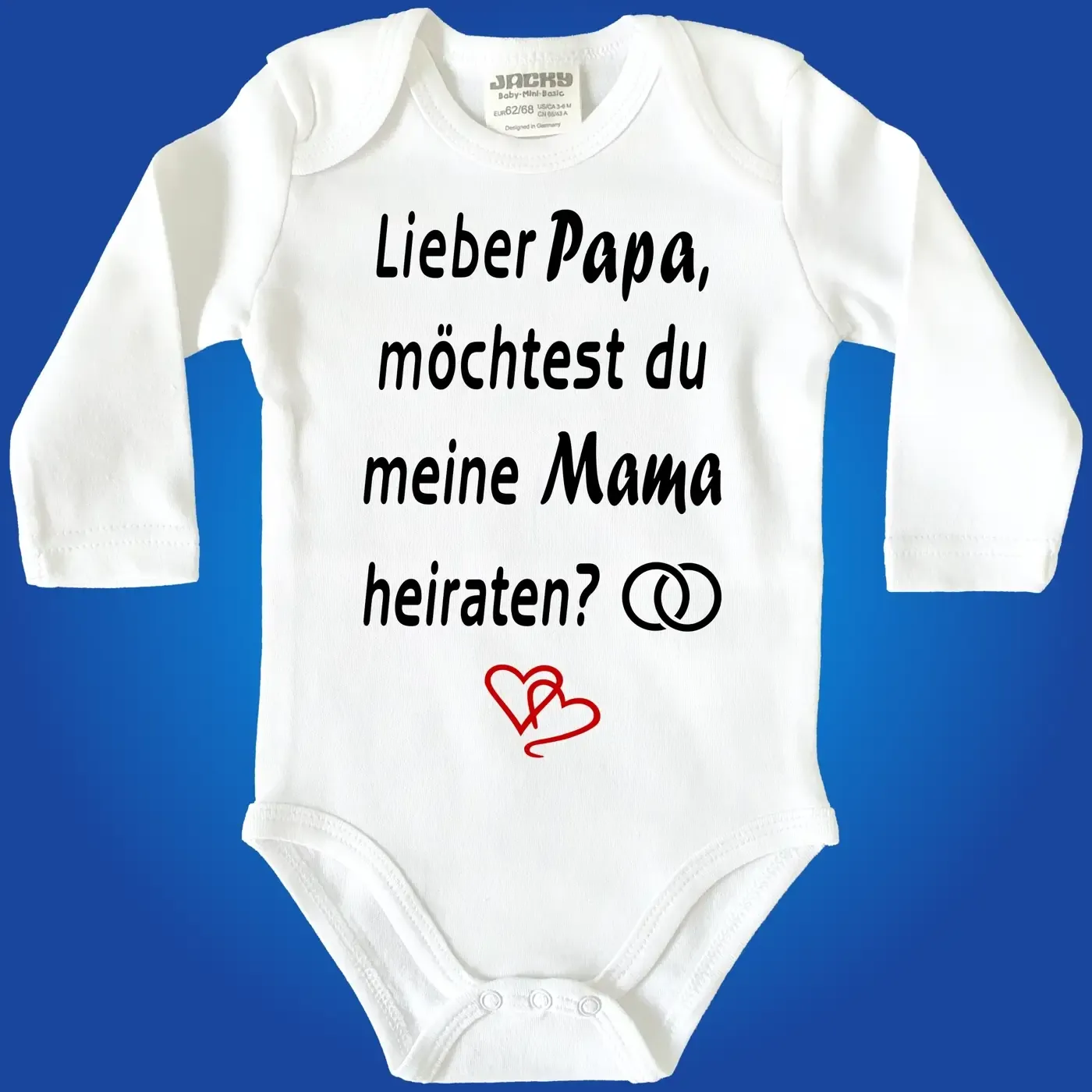 Baby-Body mit Druck Heiratsantrag