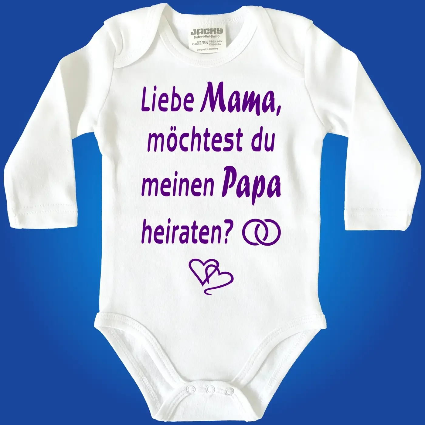 Baby-Body mit Aufdruck Heiratsantrag