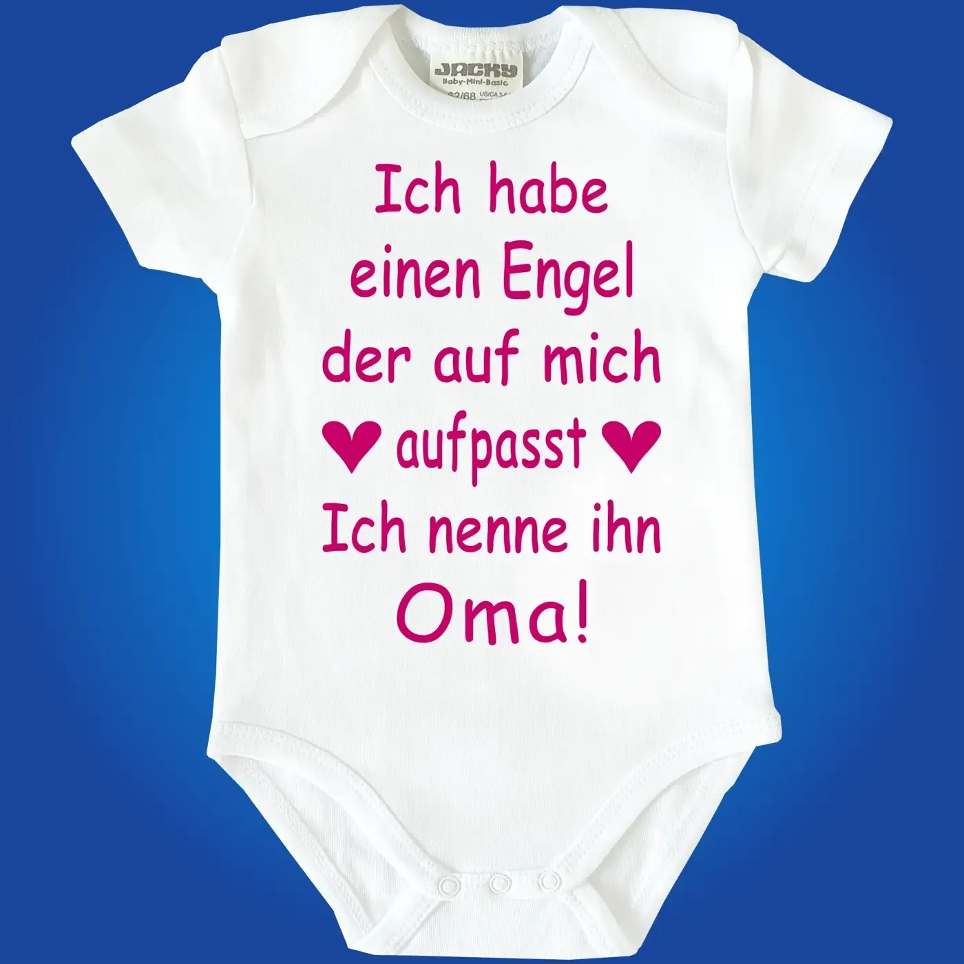 Baby‑Body mit Text „Ich nenne ihn Oma“ oder „Ich nenne ihn Opa“
