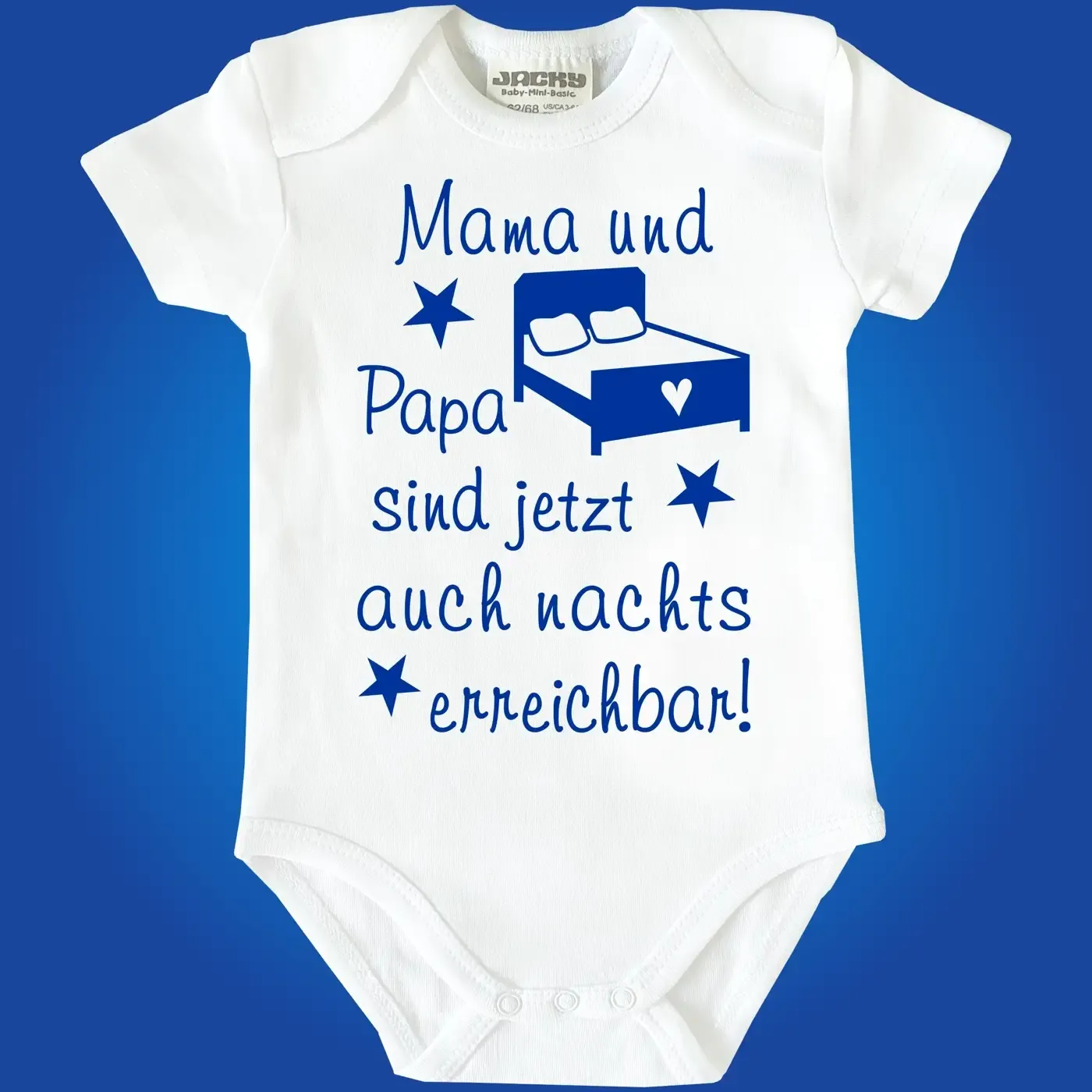 Baby‑Body mit witzigem Aufdruck für schlaflose Eltern