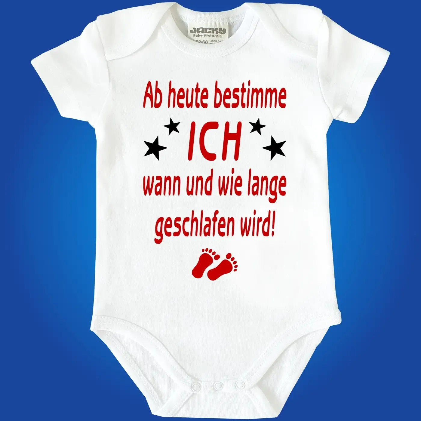 Baby‑Body mit frechem Eltern‑Spruch und modernem Design