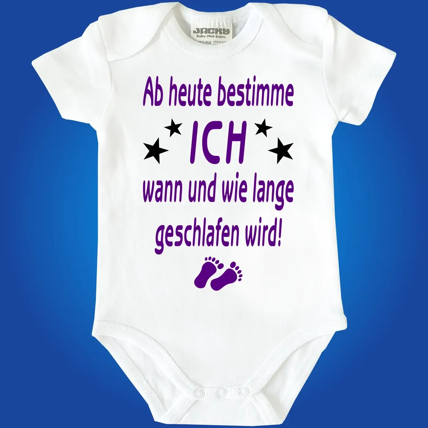 Witziger Baby-Body mit Spruch