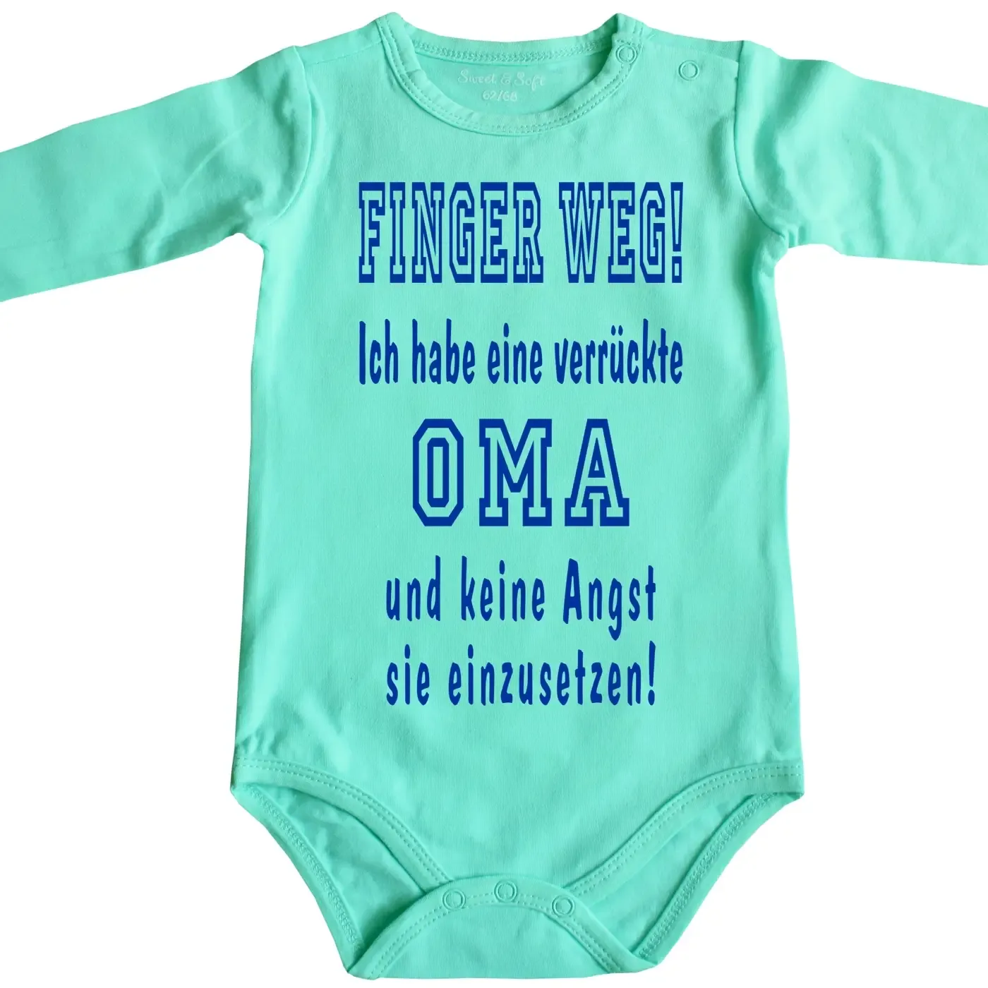 Babybody mit lustigem Spruch