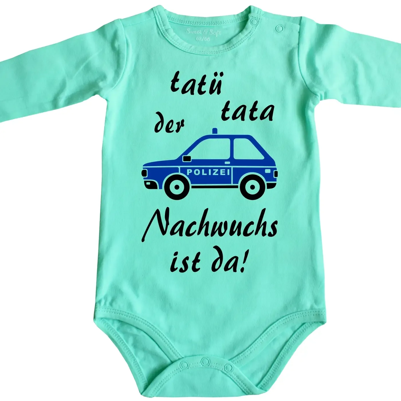 Baby-Body als Geschenk für Polizei‑Kollegen zur Geburt