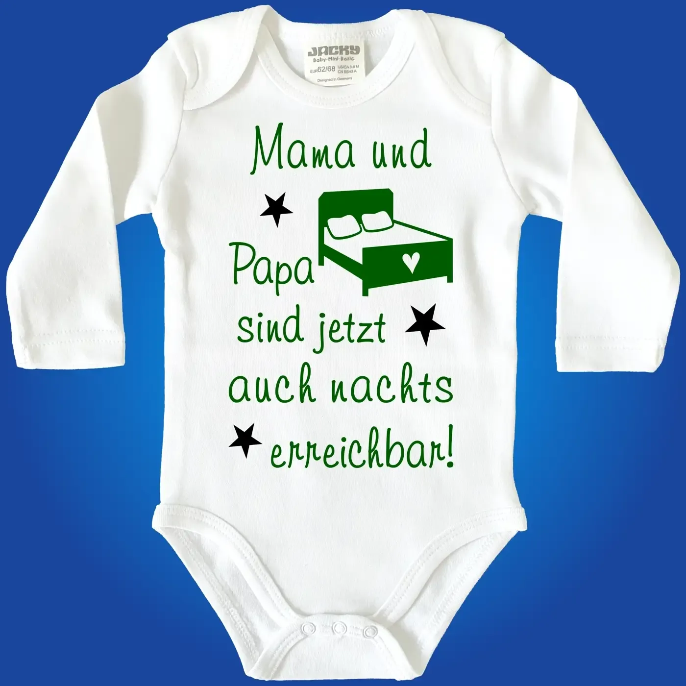 Baby Bodie mit lustigem Spruch