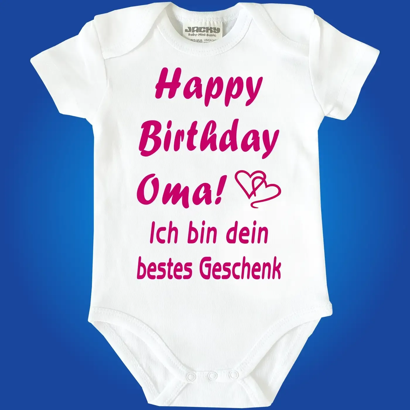 Baby-Body mit Aufdruck zum Geburtstag
