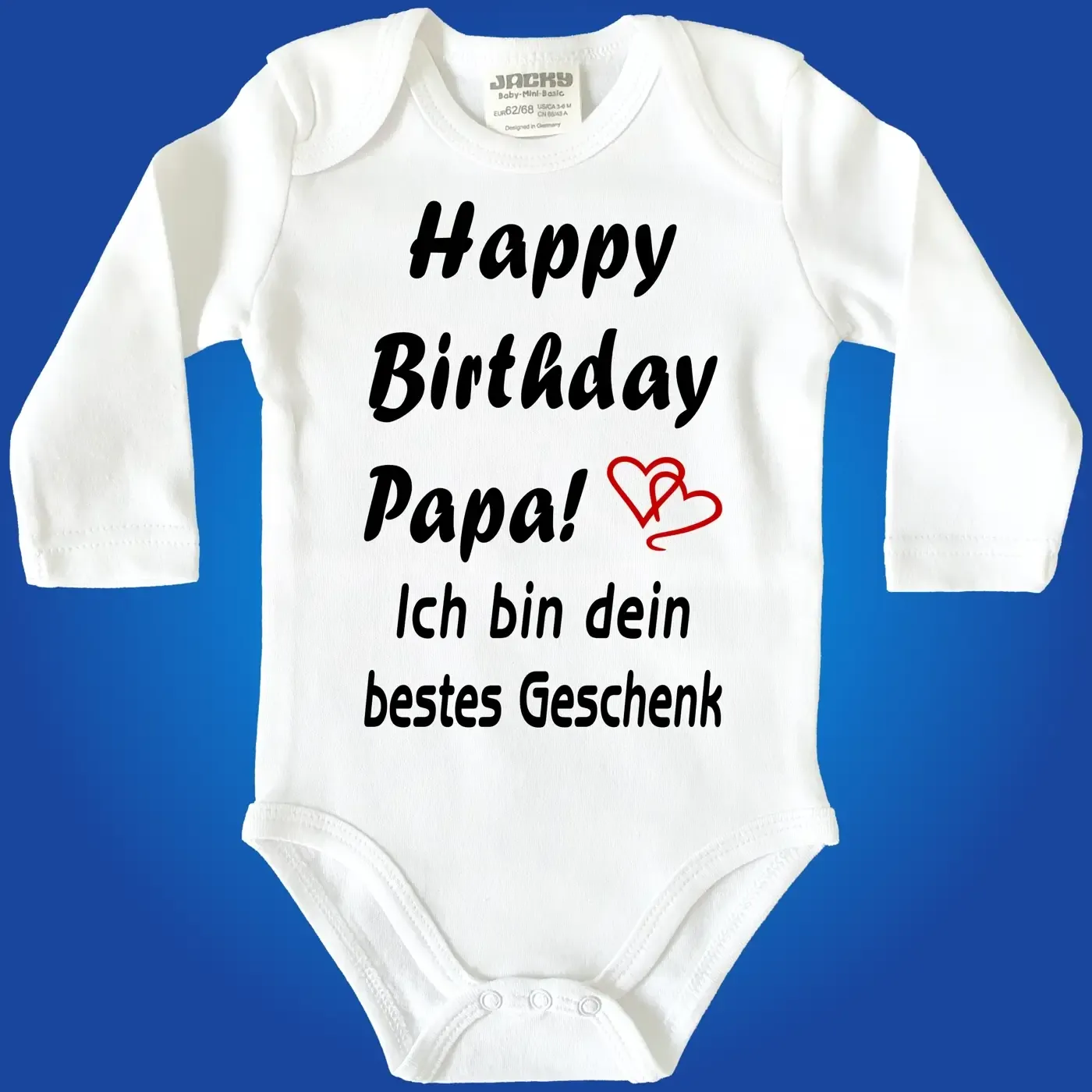 Baby-Body mit Aufdruck Happy Birthday