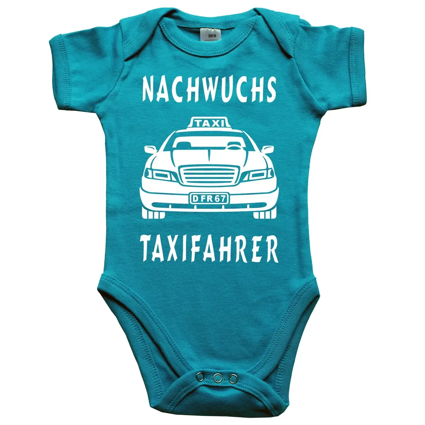 Strampler mit Taxi-Auto Taxiauto