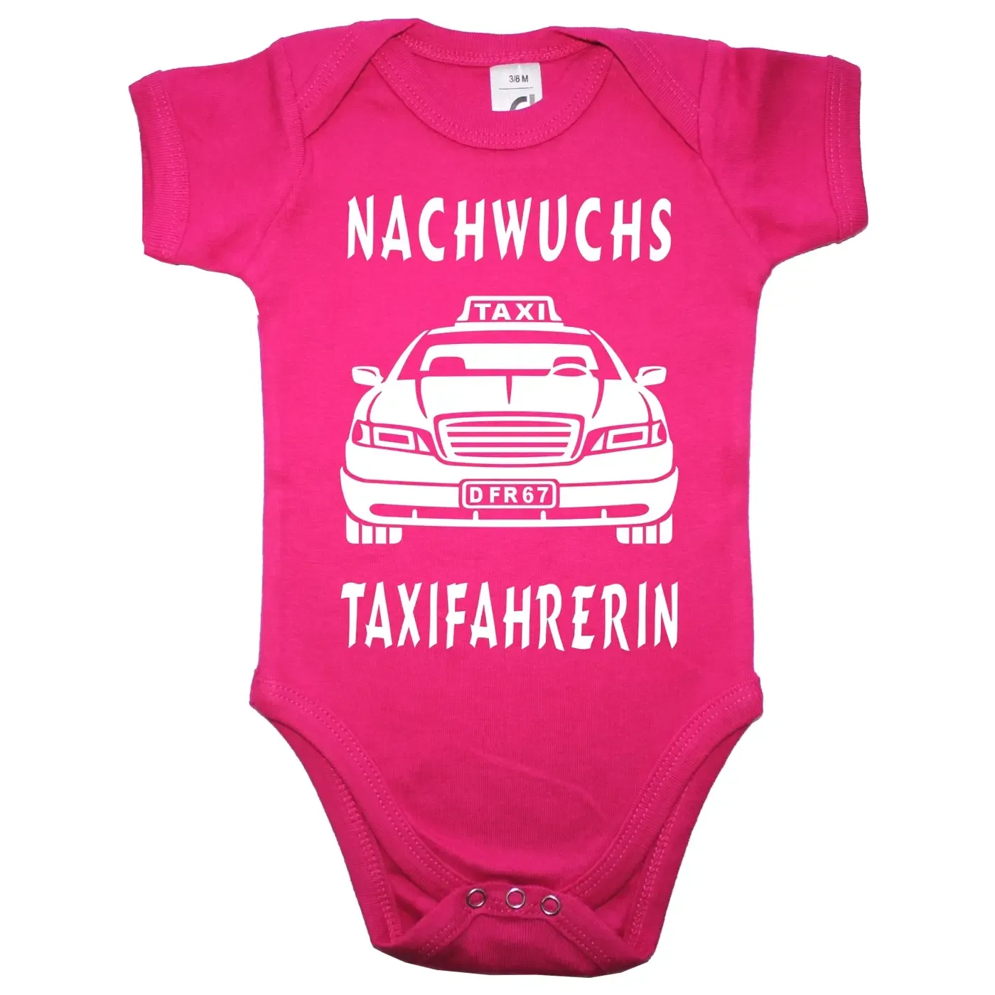 Baby Bodysuit with Taxi Car