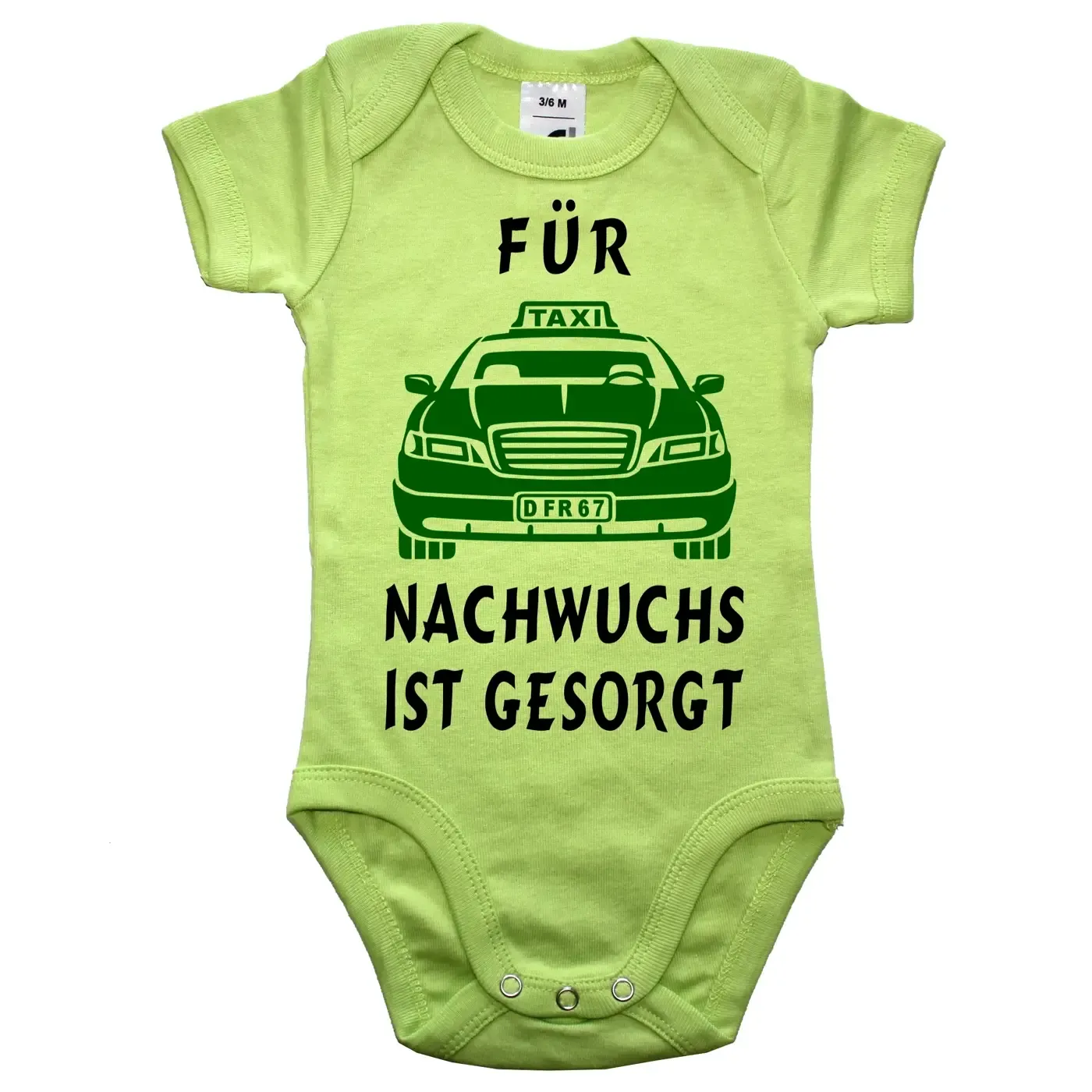 Einteiler mit Taxi-Auto Taxiauto