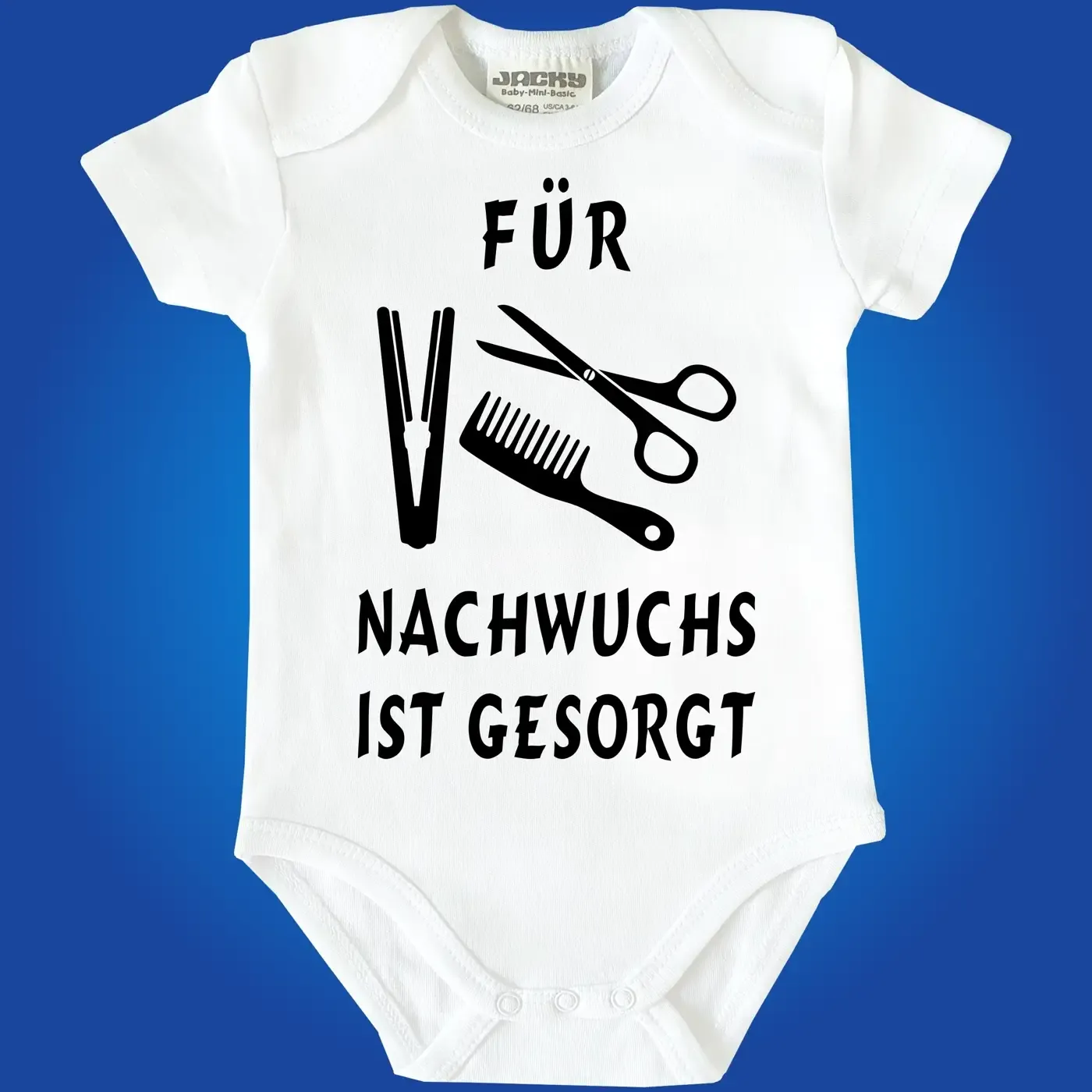 Baby-Body mit Aufdruck Friseur Friseurin