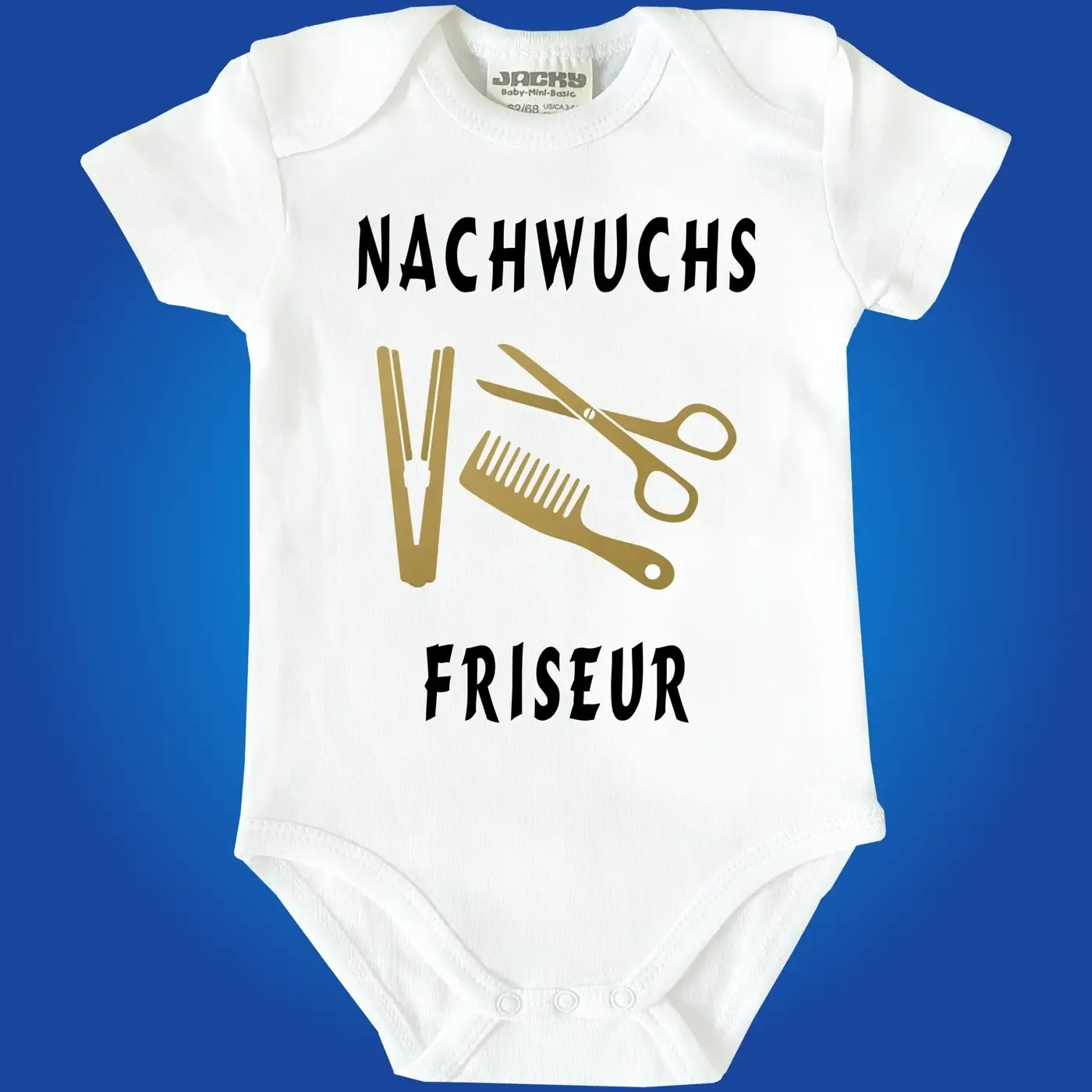 Baby-Body mit Aufdruck Friseurin Friseur