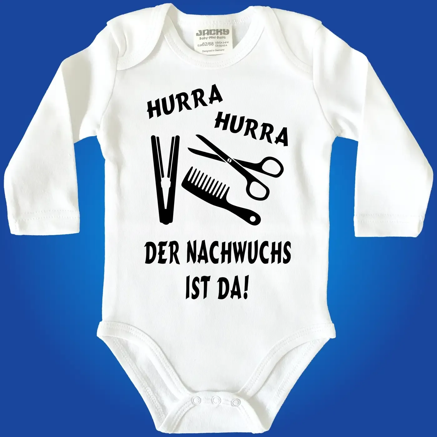 Baby-Body mit Druck Friseurin Friseur