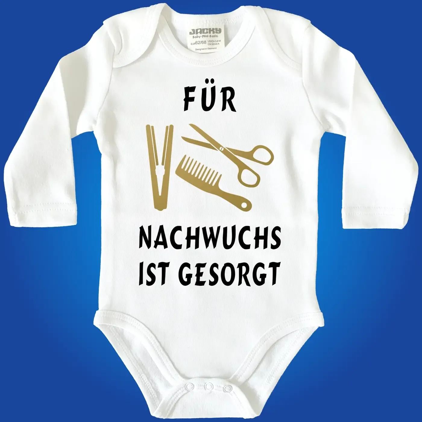 Baby-Body mit Druck Friseurin Friseur