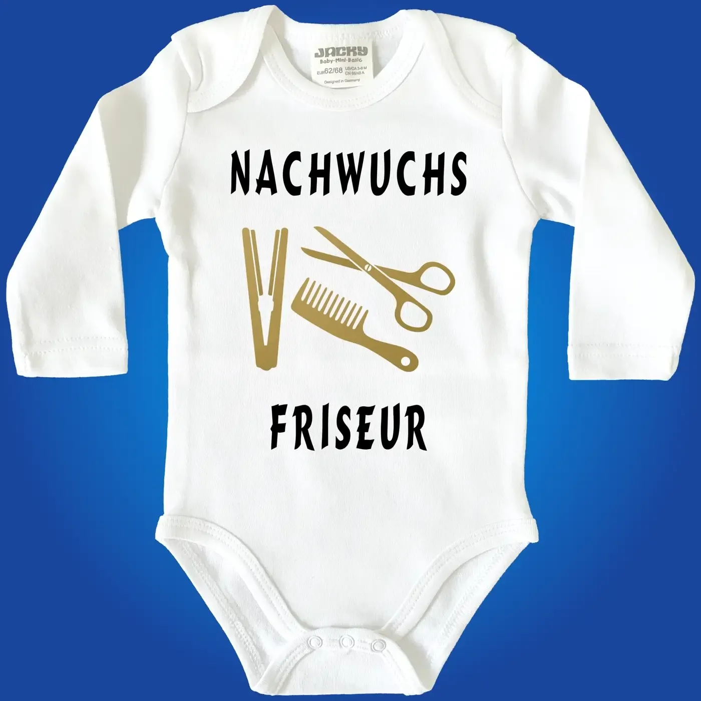 Baby-Body mit Aufdruck Friseurin Friseur